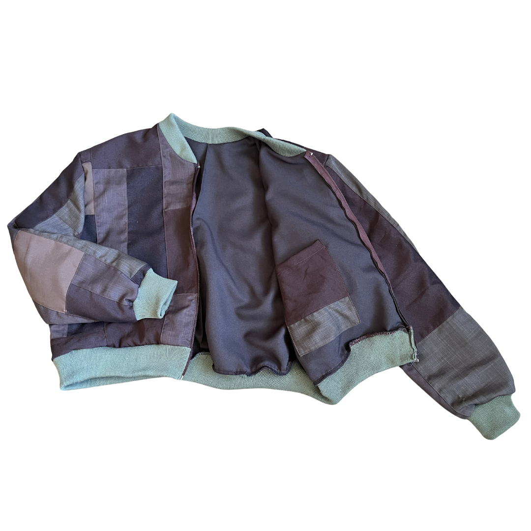 4 Pocket Patchwork Jacket (Brown/Olive - 01)