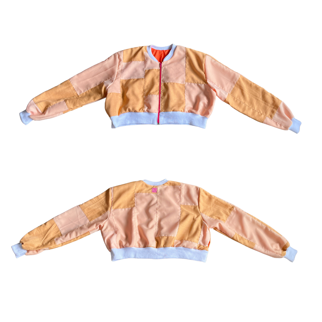 4 Pocket Patchwork Jacket (Peach - 01)