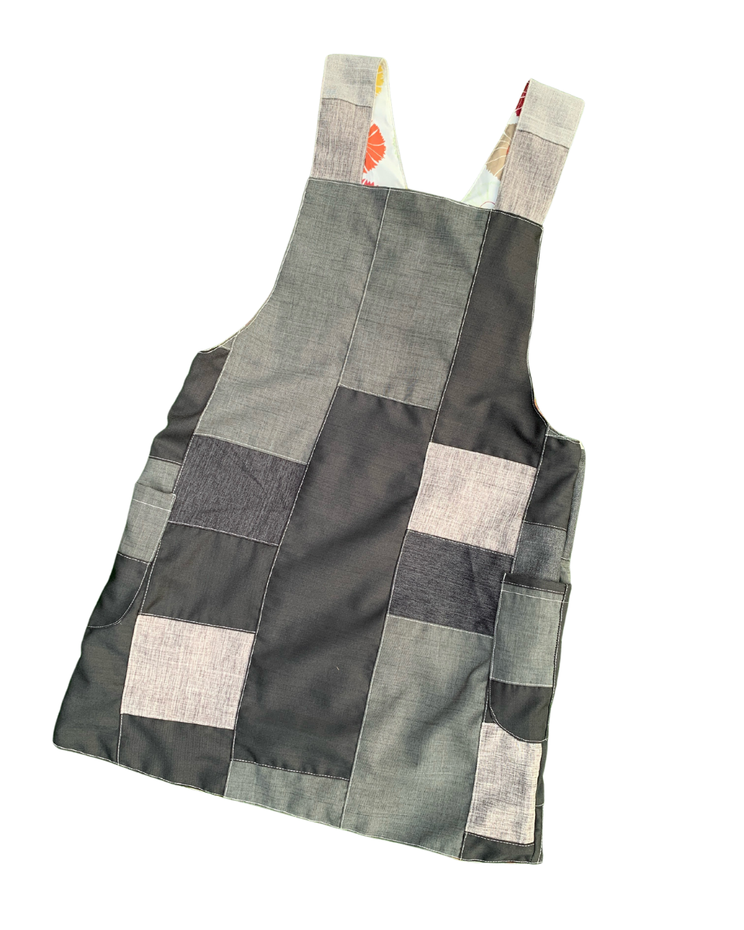 Makers Apron 'Grey Flowers'