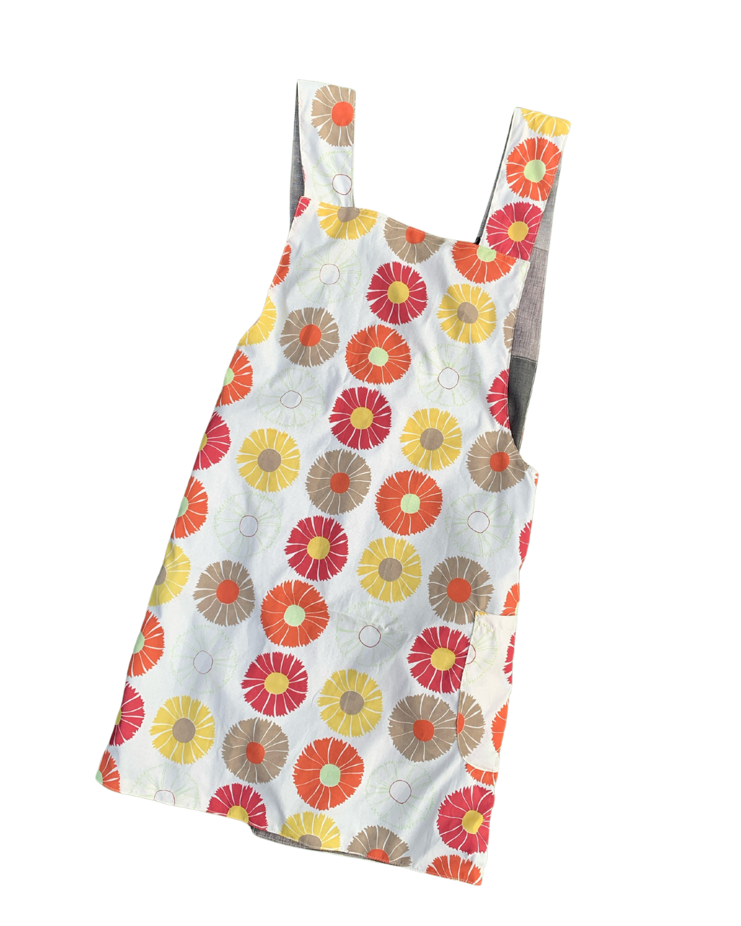 Makers Apron 'Grey Flowers'