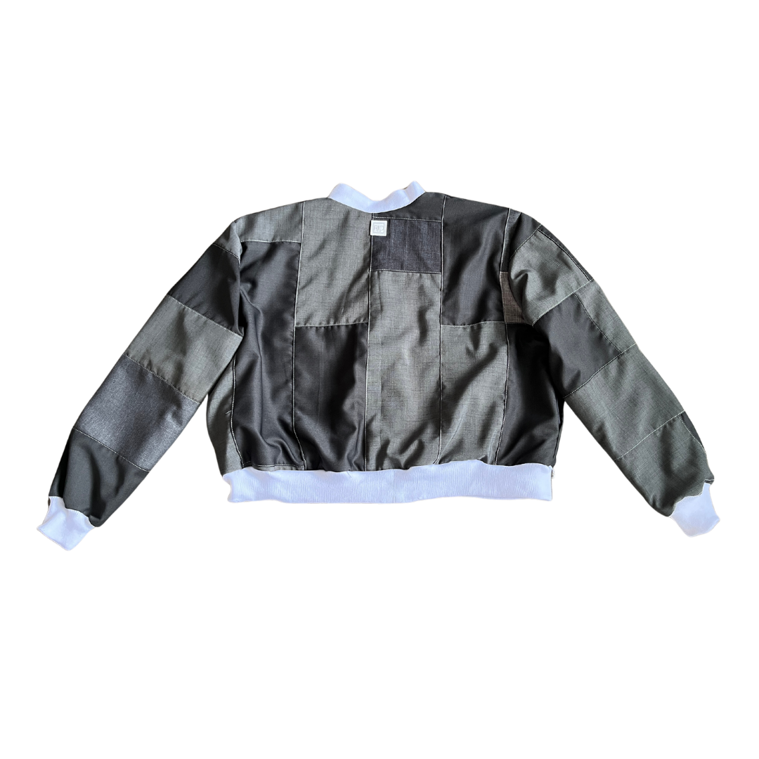 4 Pocket Patchwork Jacket (Grey - 02)