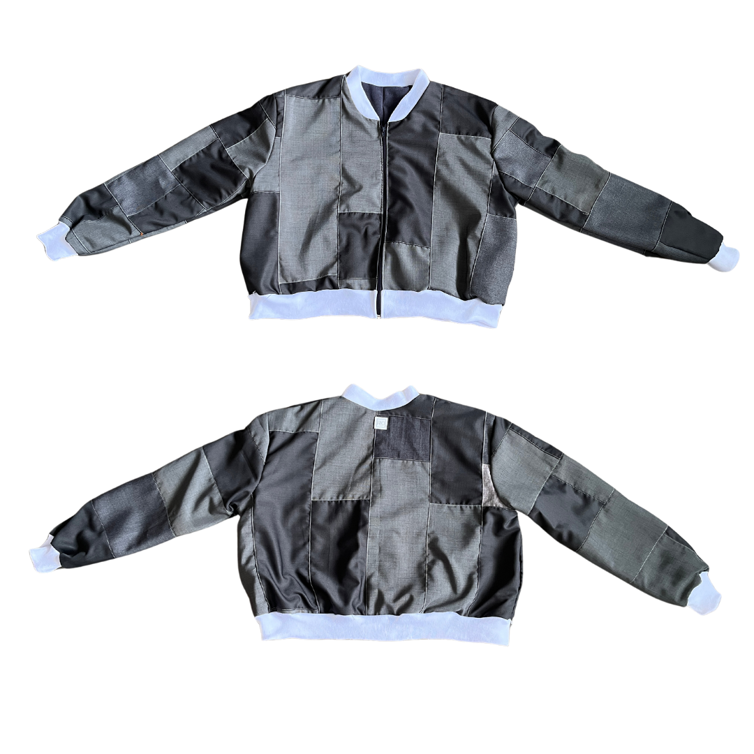 4 Pocket Patchwork Jacket (Grey - 02)