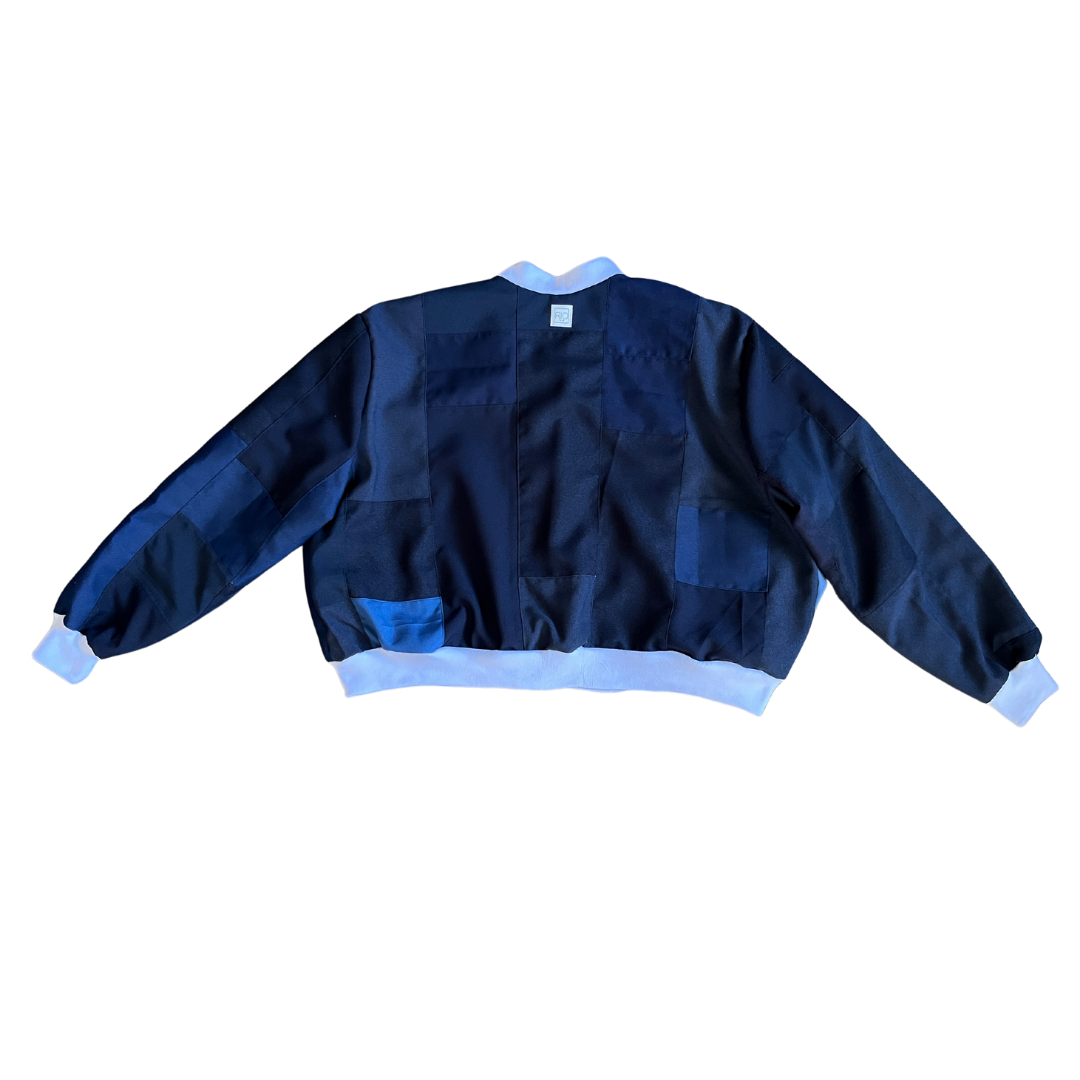 4 Pocket Patchwork Jacket (Navy - 02)