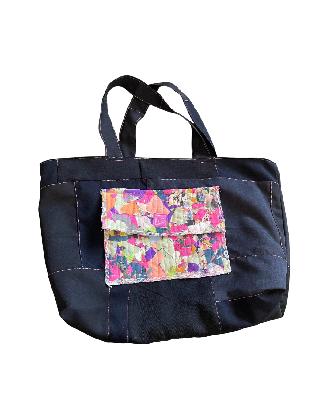 ICE GEMS PATCH POCKET TOTE - PINK 05