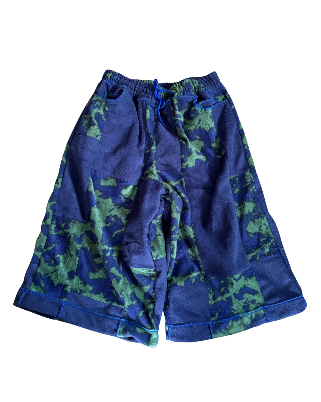 COZY CROP PANTS - Blue/green