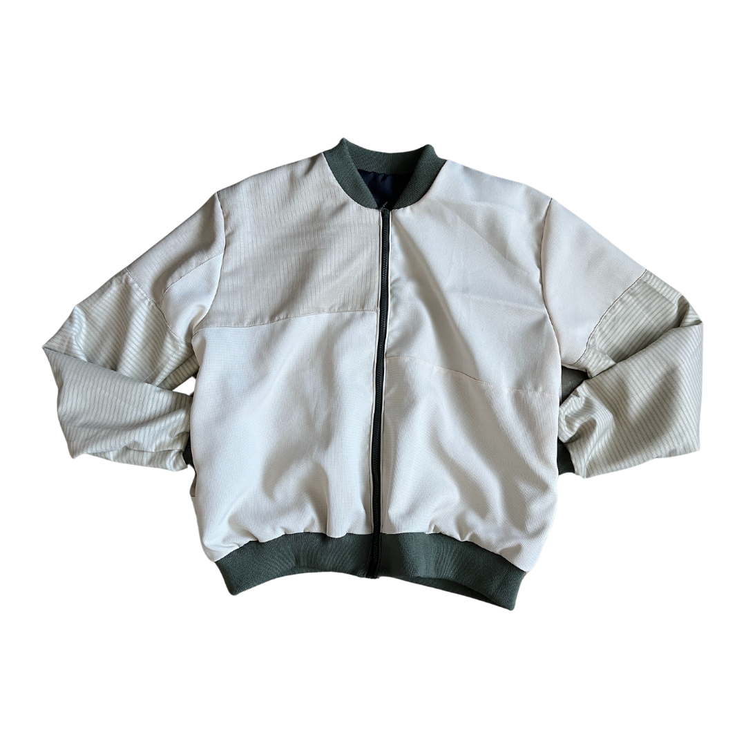4 Pocket Patchwork Jacket (Cream/Olive - 01)