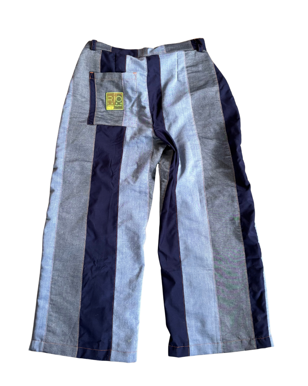 SCOOP POCKET PANTS - Light blue/grey