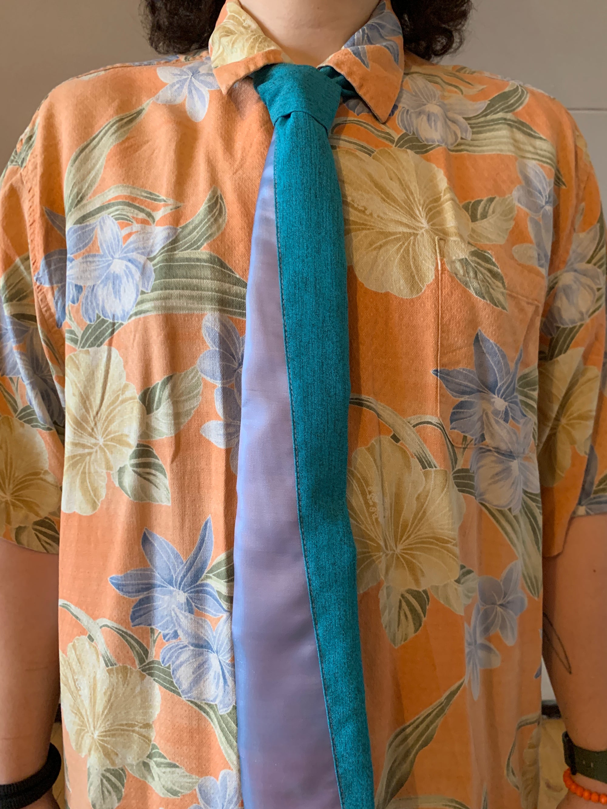 Necktie 47 - Holographic Patchwork