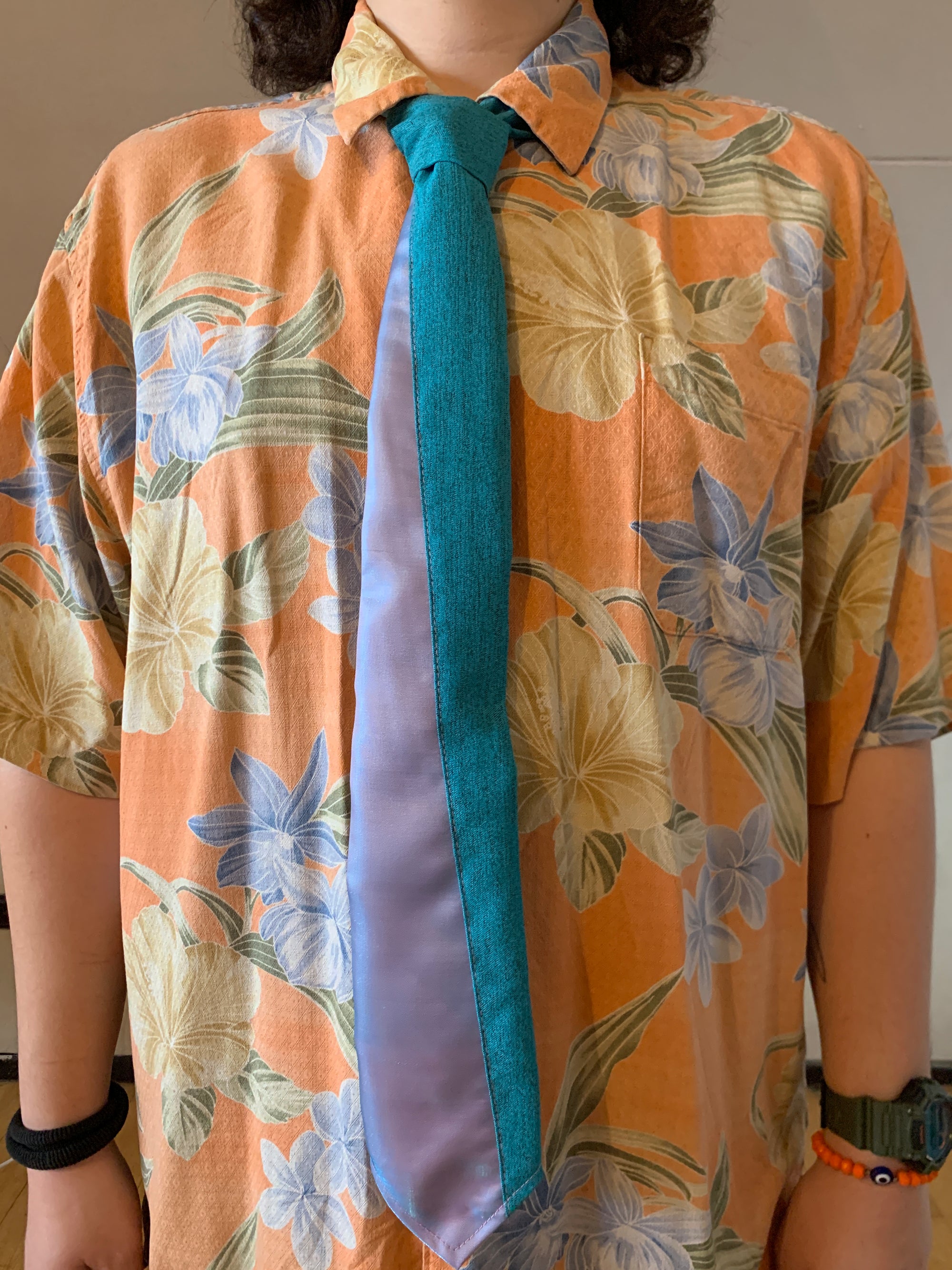 Necktie 47 - Holographic Patchwork