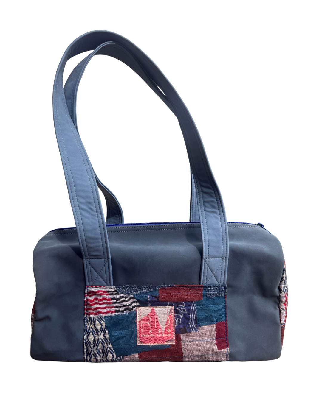 Structured Shoulder Bag - Blue