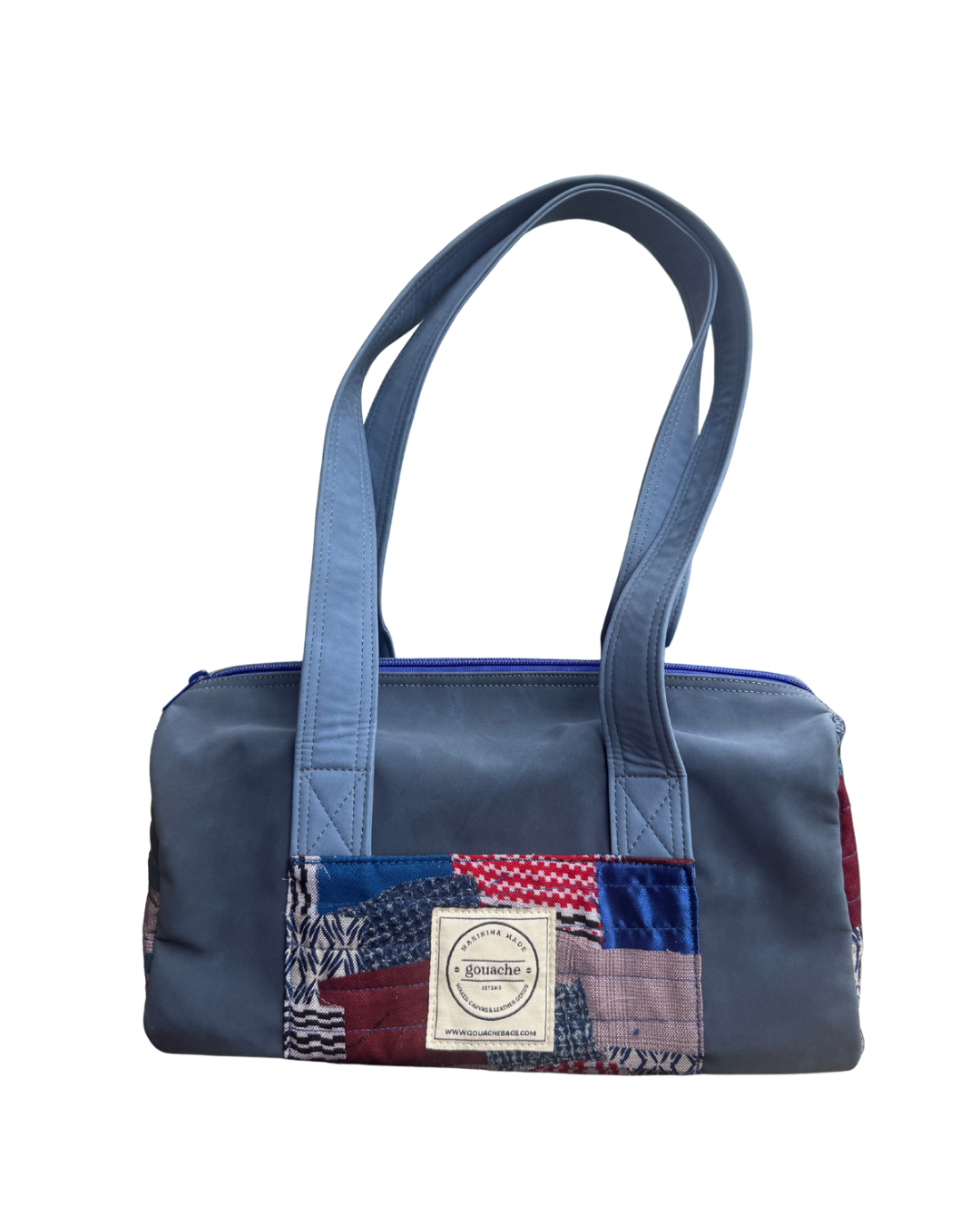 Structured Shoulder Bag - Blue