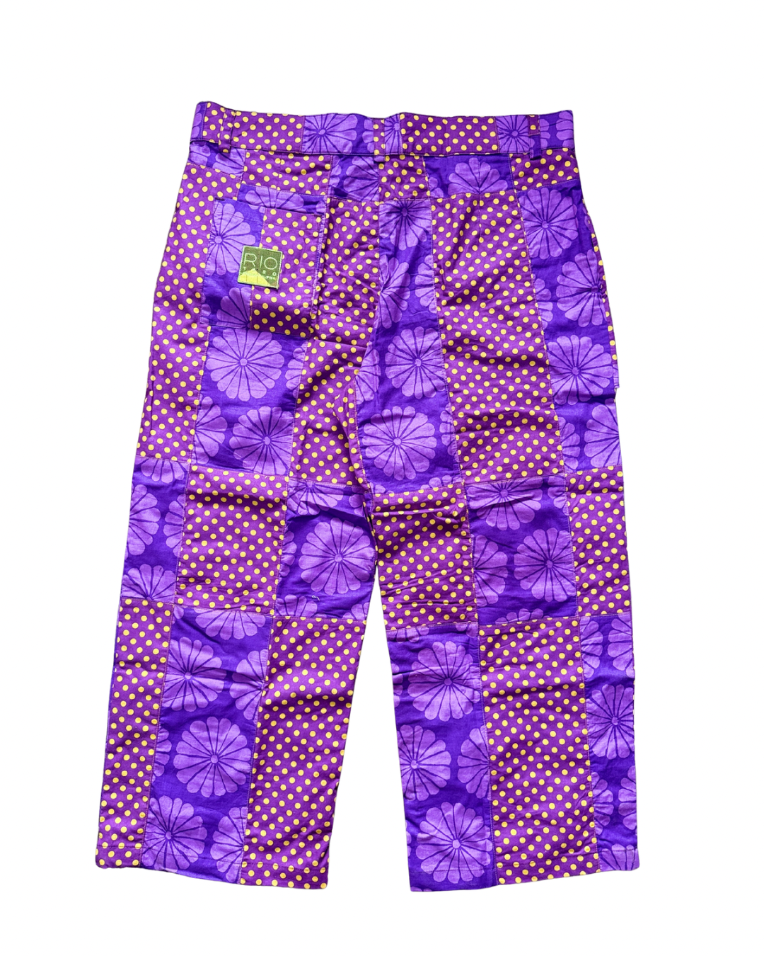SCOOP POCKET PATCHWORK TROUSERS - Ube/Chese