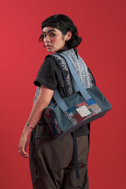Structured Shoulder Bag - Plum
