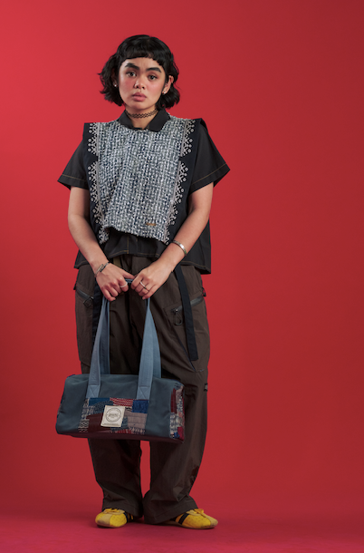 Structured Shoulder Bag - Plum