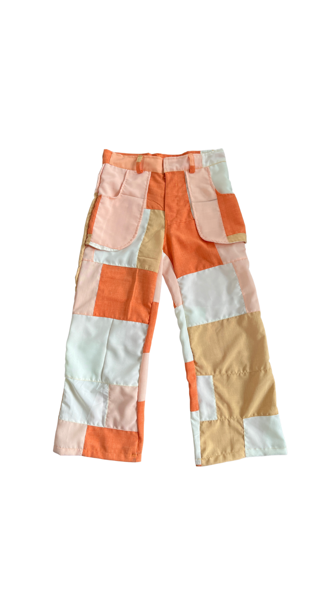 Scoop Pocket Patchwork Trousers (Yellow)