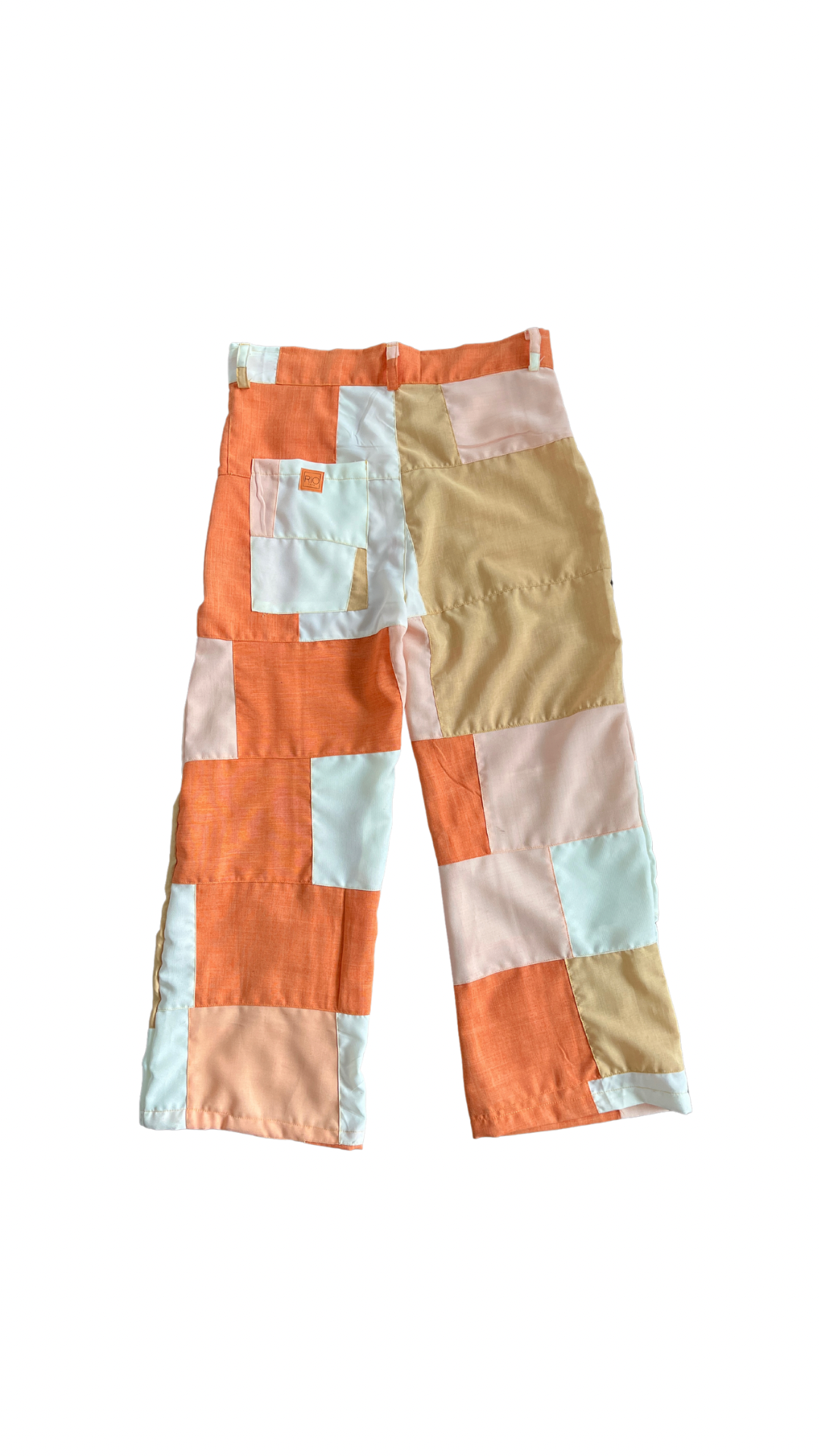 Scoop Pocket Patchwork Trousers (Yellow)