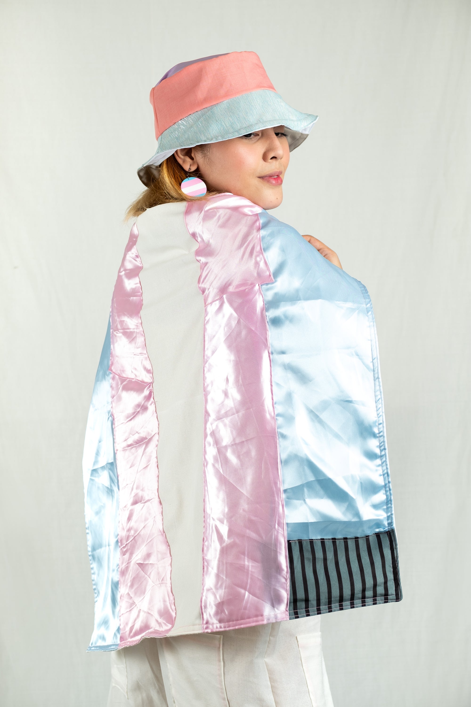 RIOtaso Rainbow Reversible Bucket Hat - Transgender