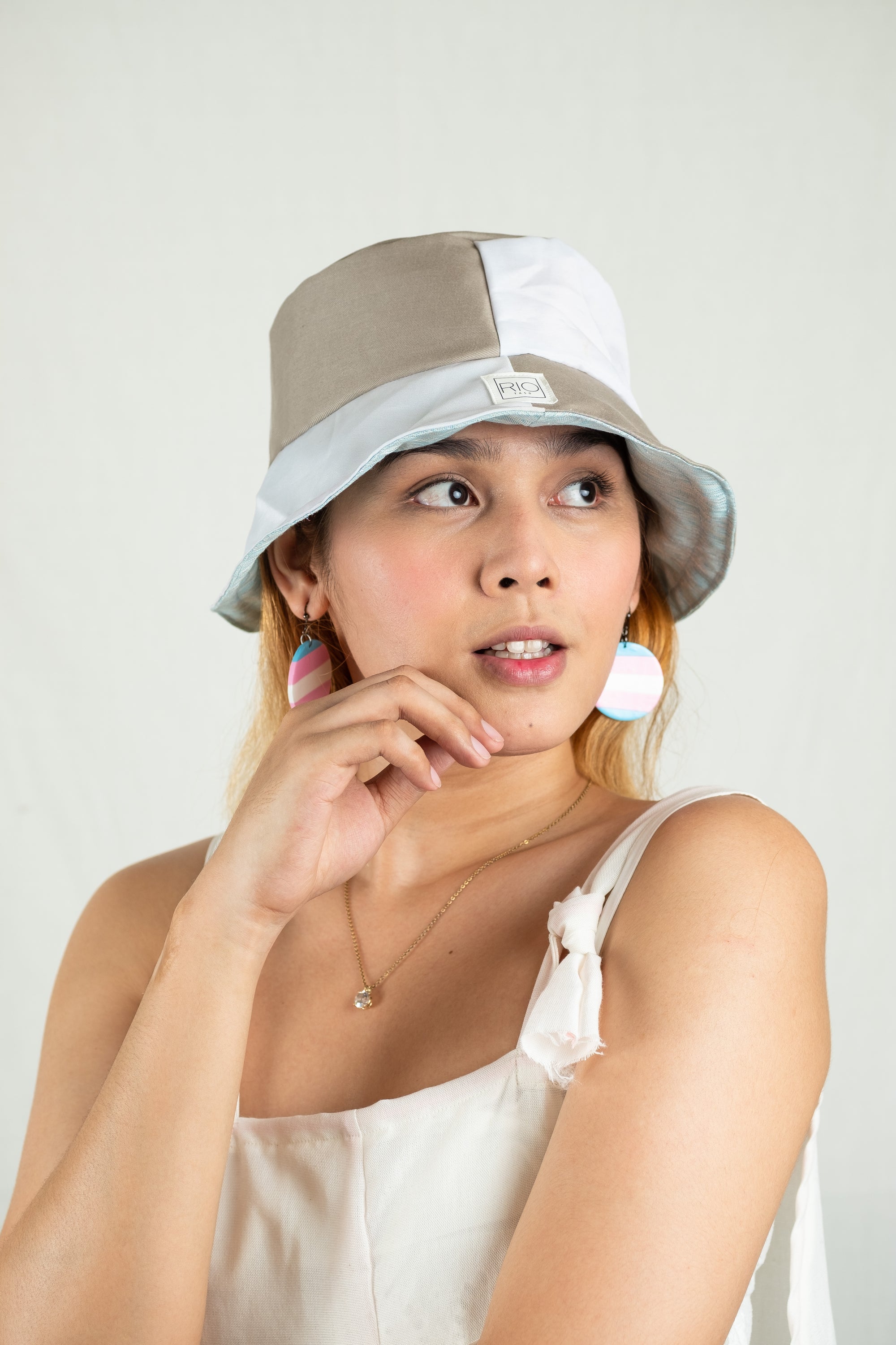 RIOtaso Rainbow Reversible Bucket Hat - Transgender