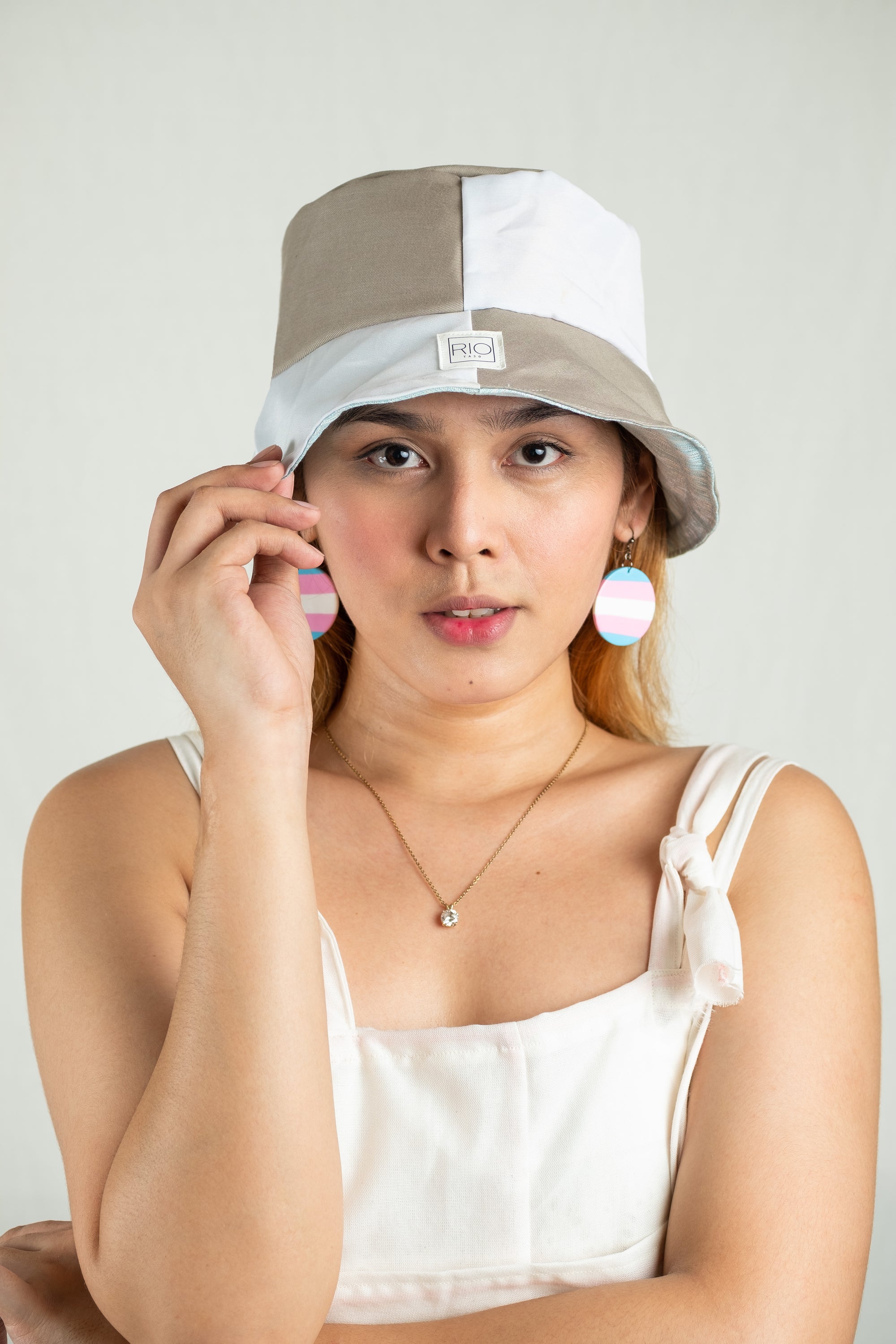 RIOtaso Rainbow Reversible Bucket Hat - Transgender