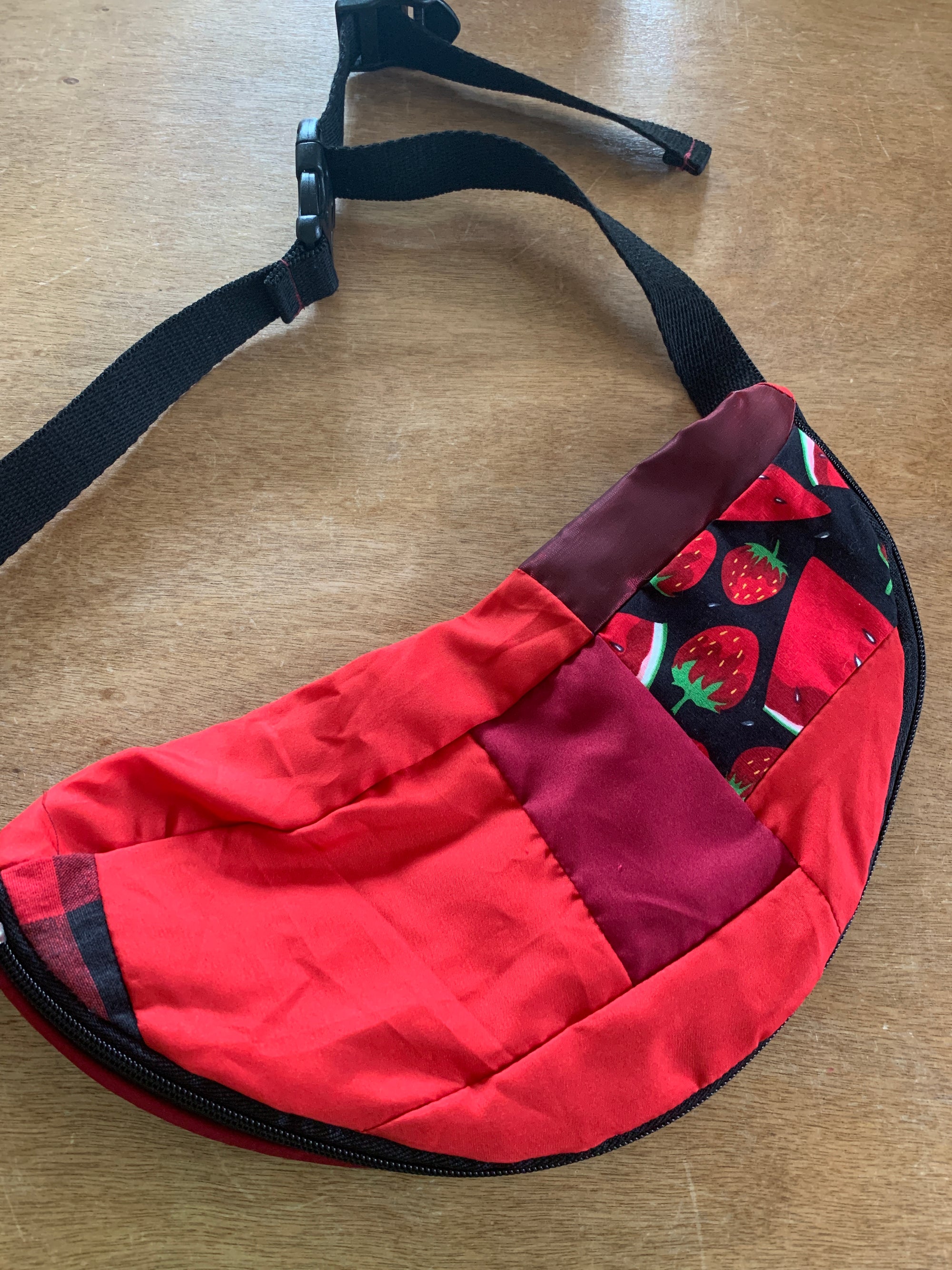Red Watermelon Patchwork Belt Bag 3