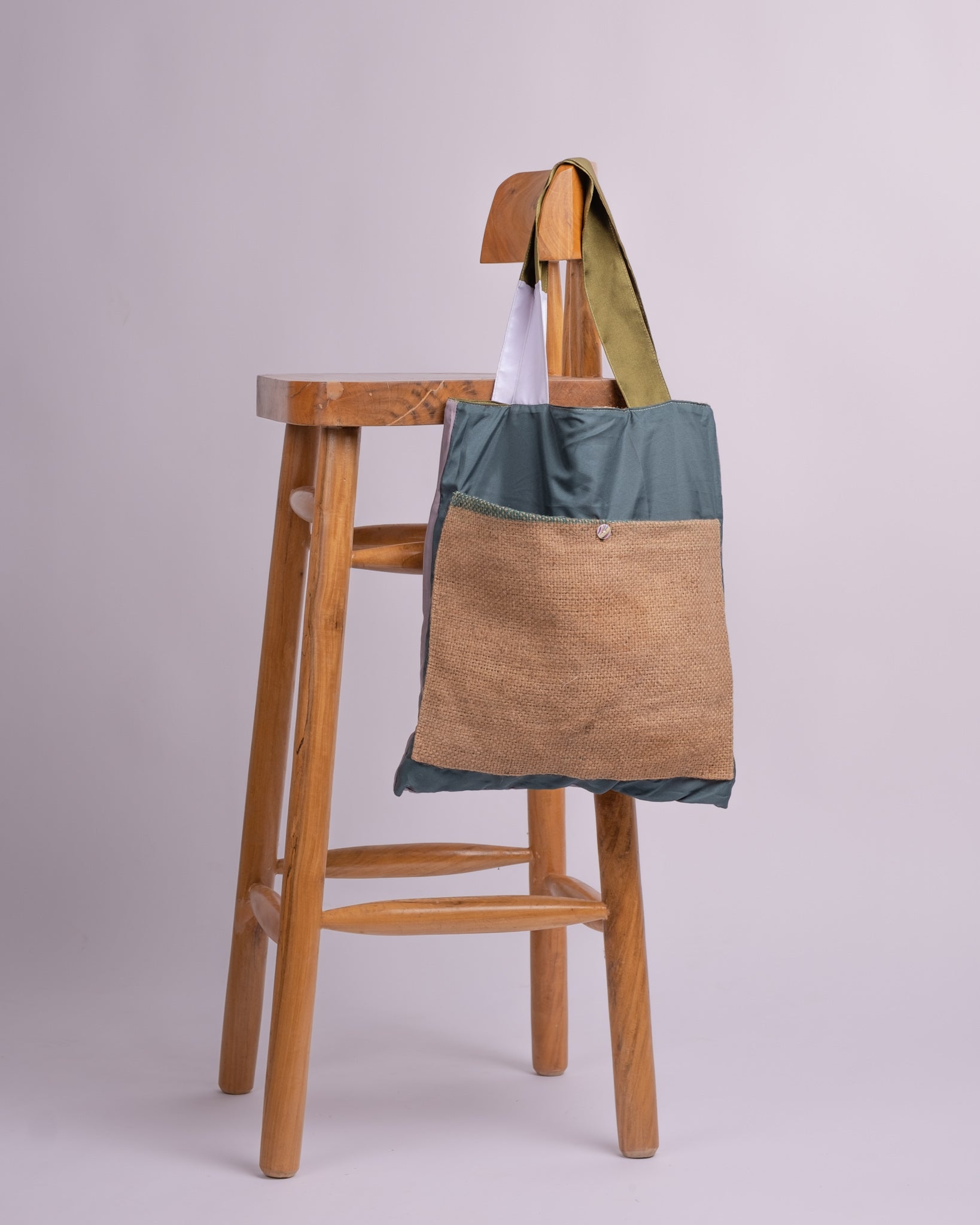 Olive Coffee Reversible Tote Bag