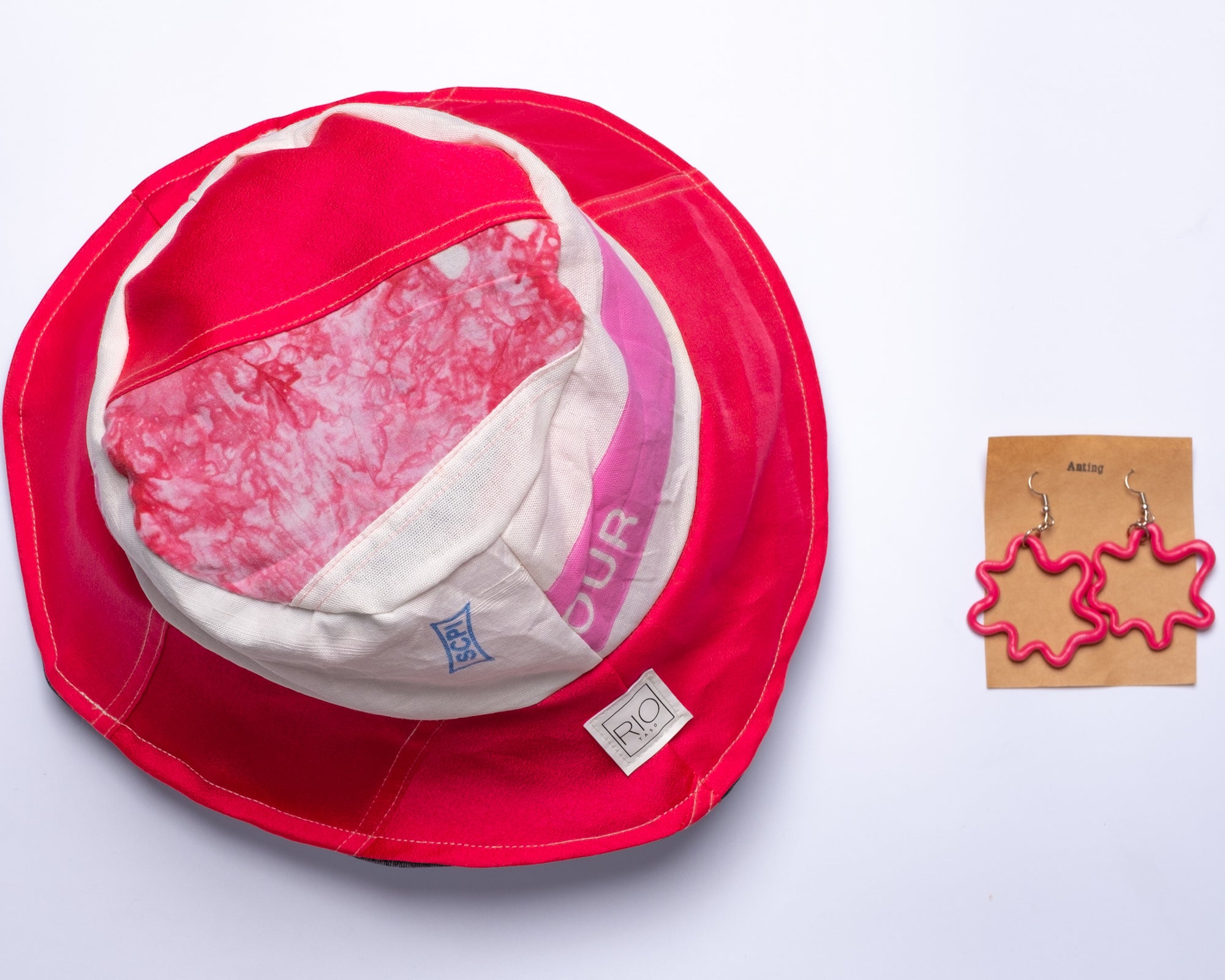 Pink Tie Dye Overalls + Bucket Hat