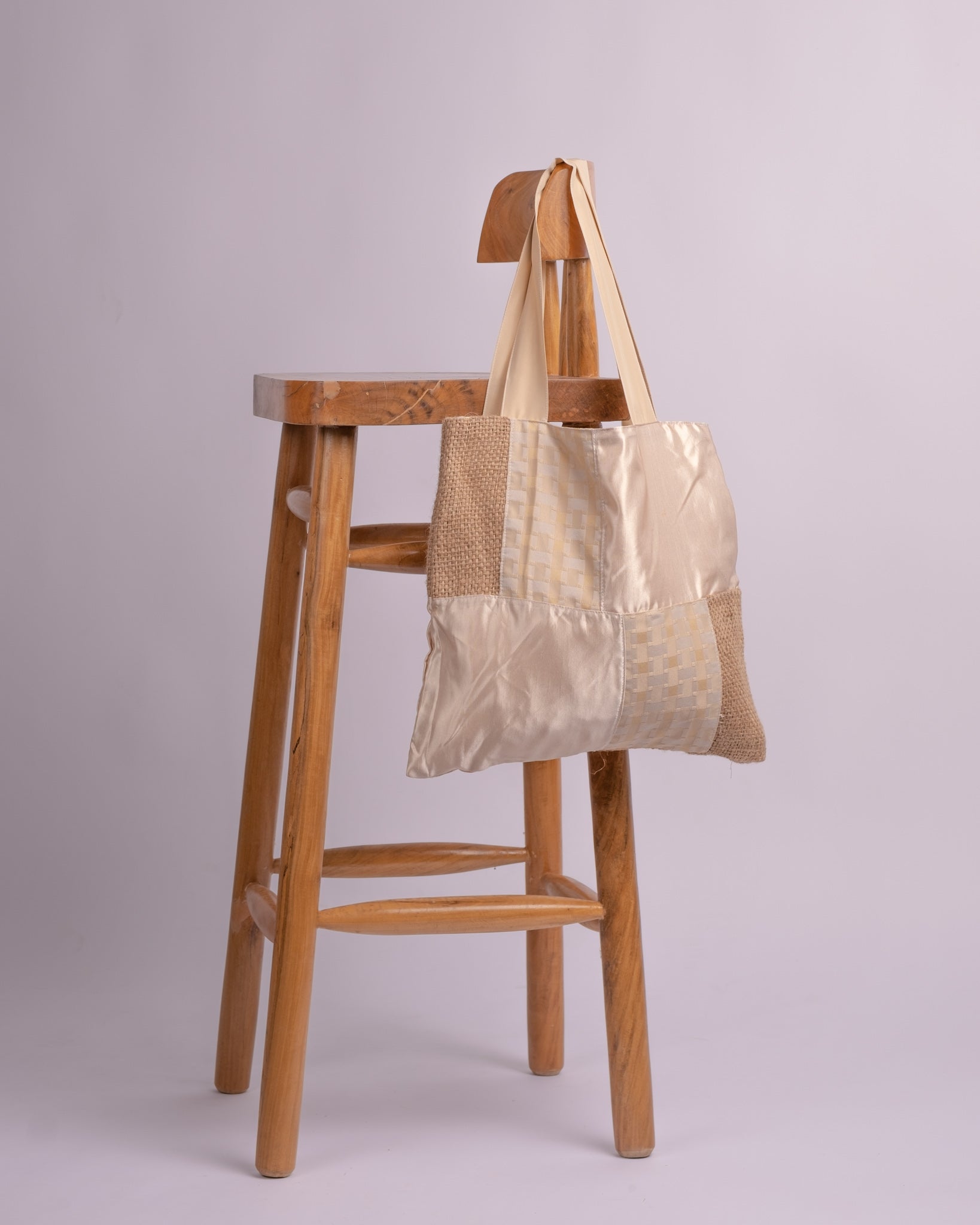 Cream Coffee Reversible Tote Bag