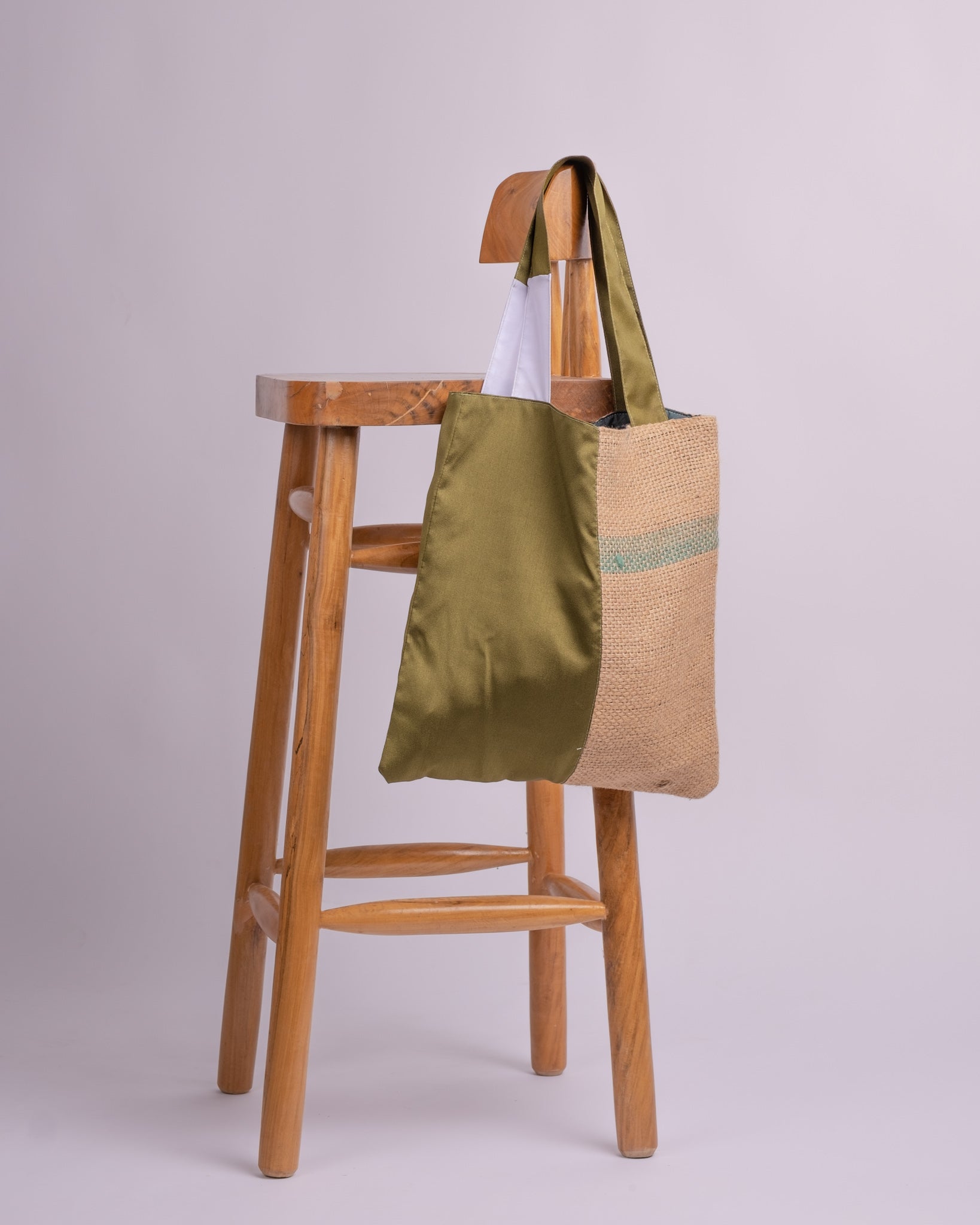 Olive Coffee Reversible Tote Bag