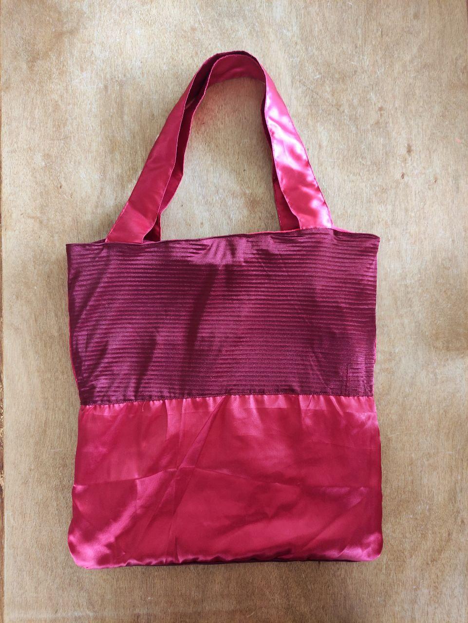 Red Watermelon Patchwork Reversible Tote Bag